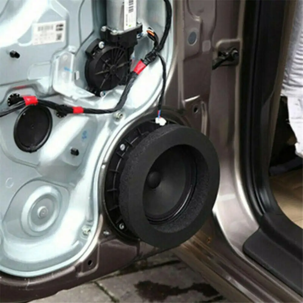 Door Soundproof Round Ring Foam Pad Woofer Speaker Noise Insulation Part Set Kit Sealed Car Audio Cotton | Автомобили и мотоциклы