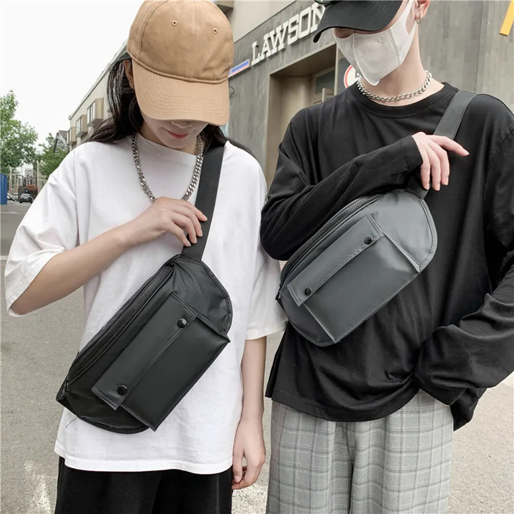 

Fashion Outdoor Chest Shoulder Bag For Men Leisure Travel Sports Phone Pouch Casual Waist Pack Unisex Trend Male Crossbody Bag