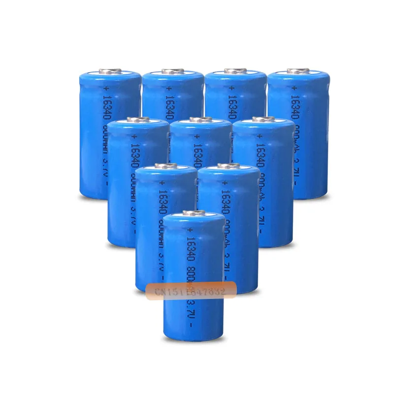 2 перезаряжаемых литий ионных аккумулятора CR123A 16340 800 мАч 3 7 в|li-ion battery|battery battery