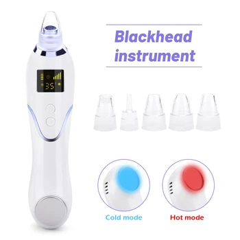 

Facial Nose Deep Cleaner Blackhead Remover Vacuum Suction Ance Dots Pore Extractor Face Hot Cold Removal Beauty Skin Care Tools