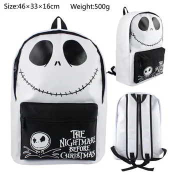 

The Nightmare Before Christmas Jack Skellington Backpack Cartoon Movie Character Schoolbag