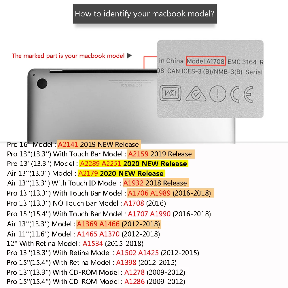 Чехол MTT 2020 для Macbook Air Pro 11 12 13 15 16 с сенсорным ID рукавом ноутбука macbook funda a2179 a1932 a2289