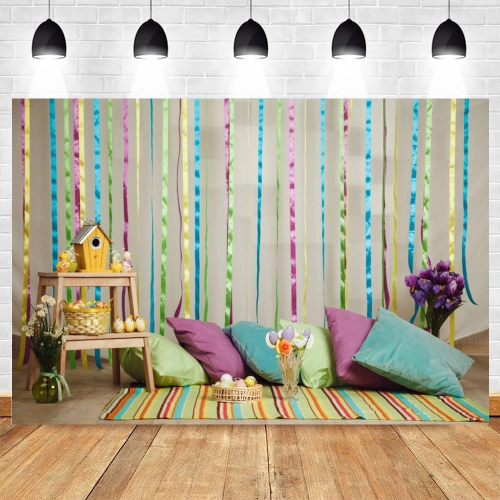 

Yeele Spring Easter Eggs Bird House Baby Room Floor Backdrop Vinyl Photography Background For Photo Studio Photocall Photophone