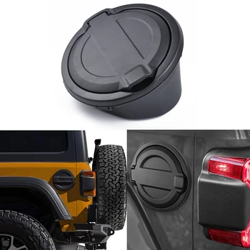 

ABS Gas Cap Fuel Gas Tank Cover Black Fuel Filler for Jeep Wrangler JL 2018 2019 Car Accessories