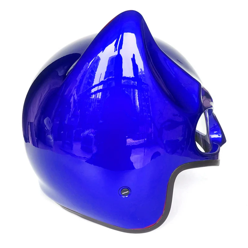 MASEI 616 шлем Бэтмена Темный рыцарь персонализированный мотоциклетный шлем половина шлем открытый шлем мотокросса 7 цветов - Цвет: Bright Blue