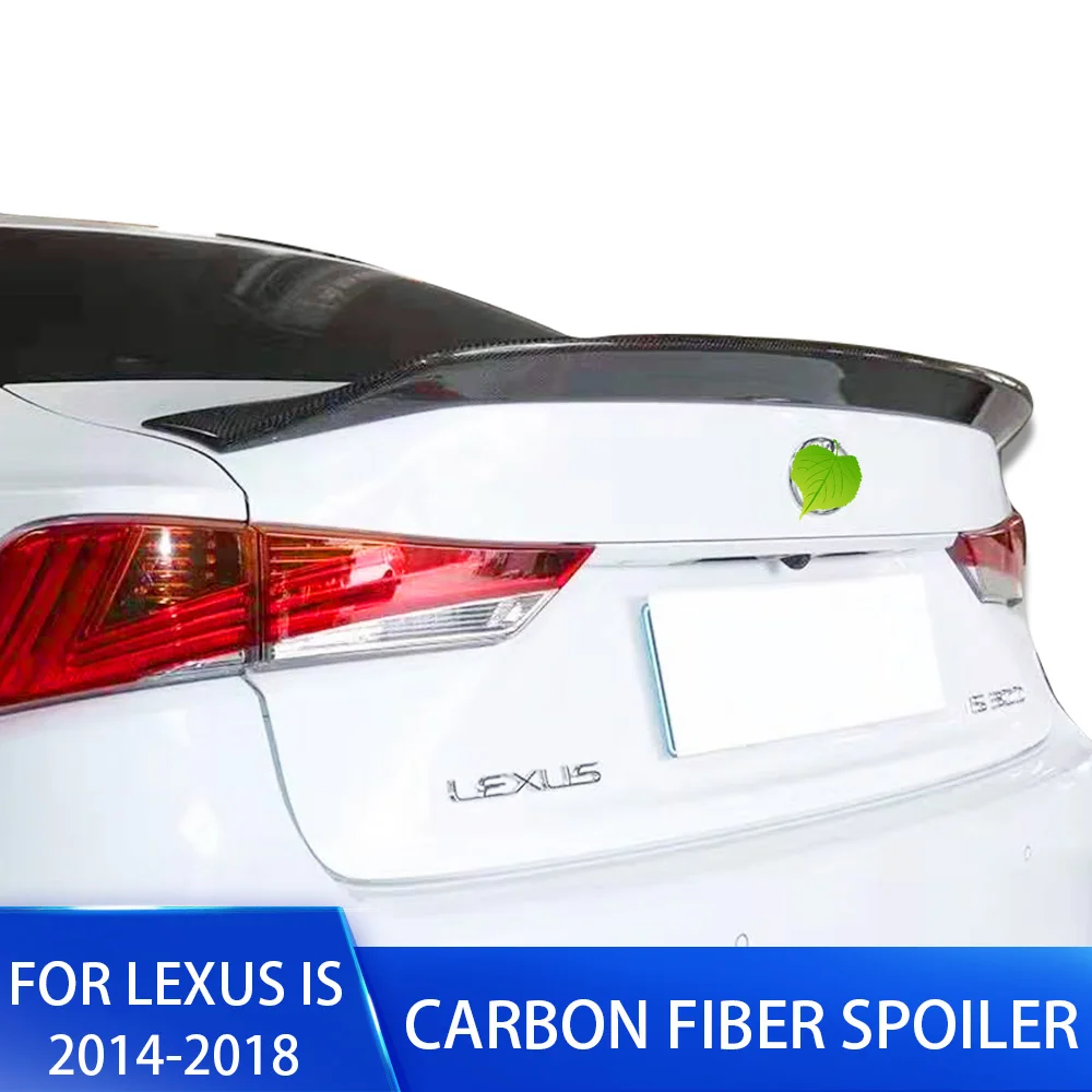 workman Carbon Fiber Trunk boot lip Spoiler Wing For Lexus IS200 IS250 IS350 IS300 series 2014-2018 Rear Ducktail | Автомобили и