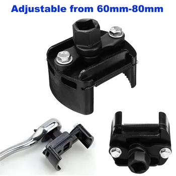 

60-80mm Adjustable Two-claw Filter Wrench Oil Filter Wrench Housing Spanner Remover 1/2'' Oil Filter Wrench