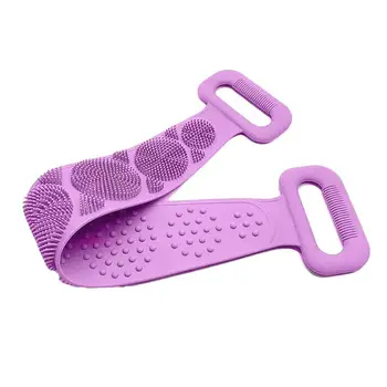 

Silicone Brushes Bath Towels Rubbing Back Mud Body Shower Shower Brushes Peeling Scrubber Skin Extended Clean Massage L3P0