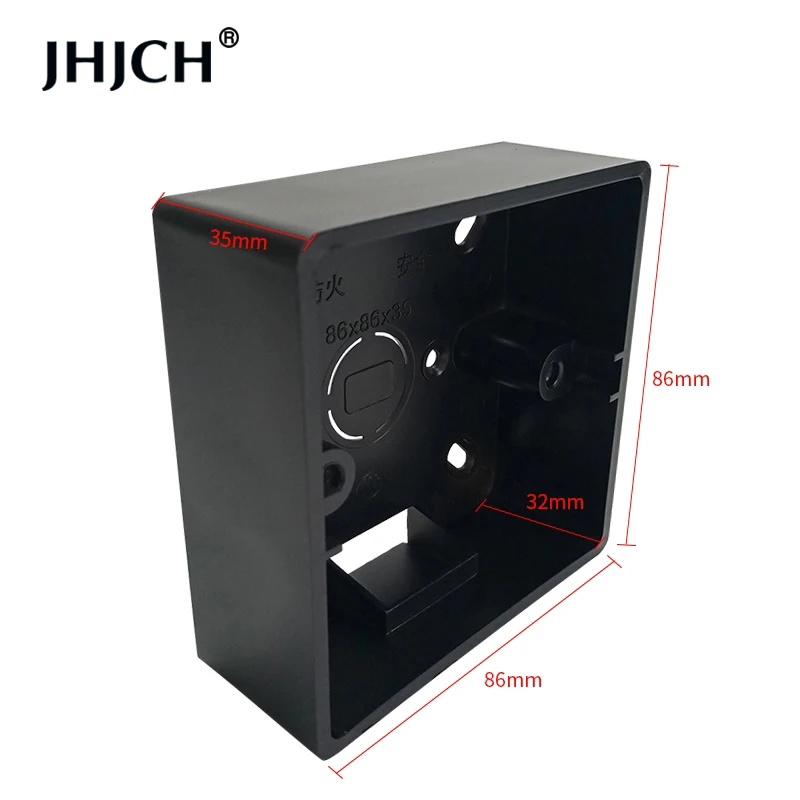JHJCH Wall switch socket junction box external installation box 86mm*86mm*35mm