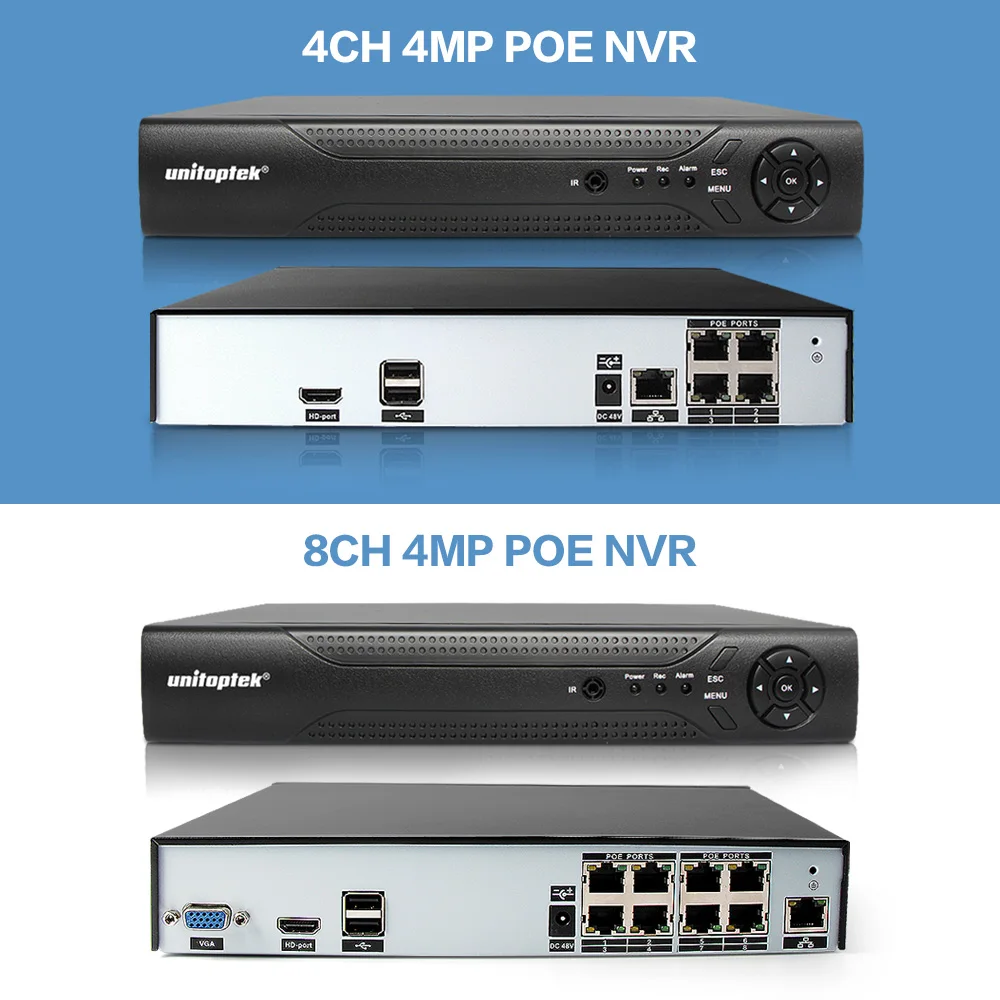 H.265 4MP камера видеонаблюдения системы безопасности 4CH 8CH POE NVR с IP набор камер
