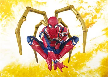 

14cm Spider-Man Movie Spiderman Avengers Infinity War Movable Anime Action Figure PVC toys Collection figures for friends gifts