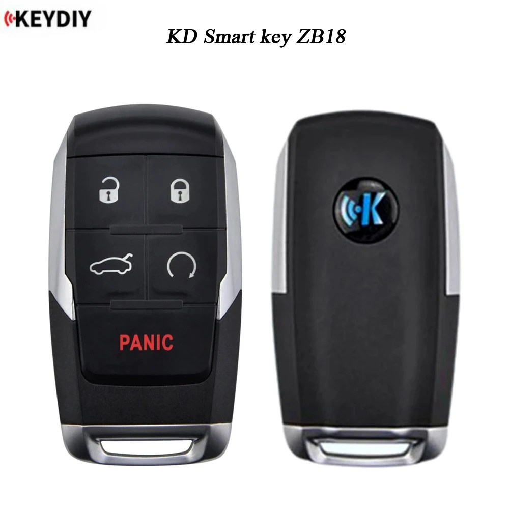Универсальный смарт-ключ KEYDIY ZB18, 4 кнопки, для генератора ключей KD-X2 KD900 Mini KD, подходит для более 2000 моделей