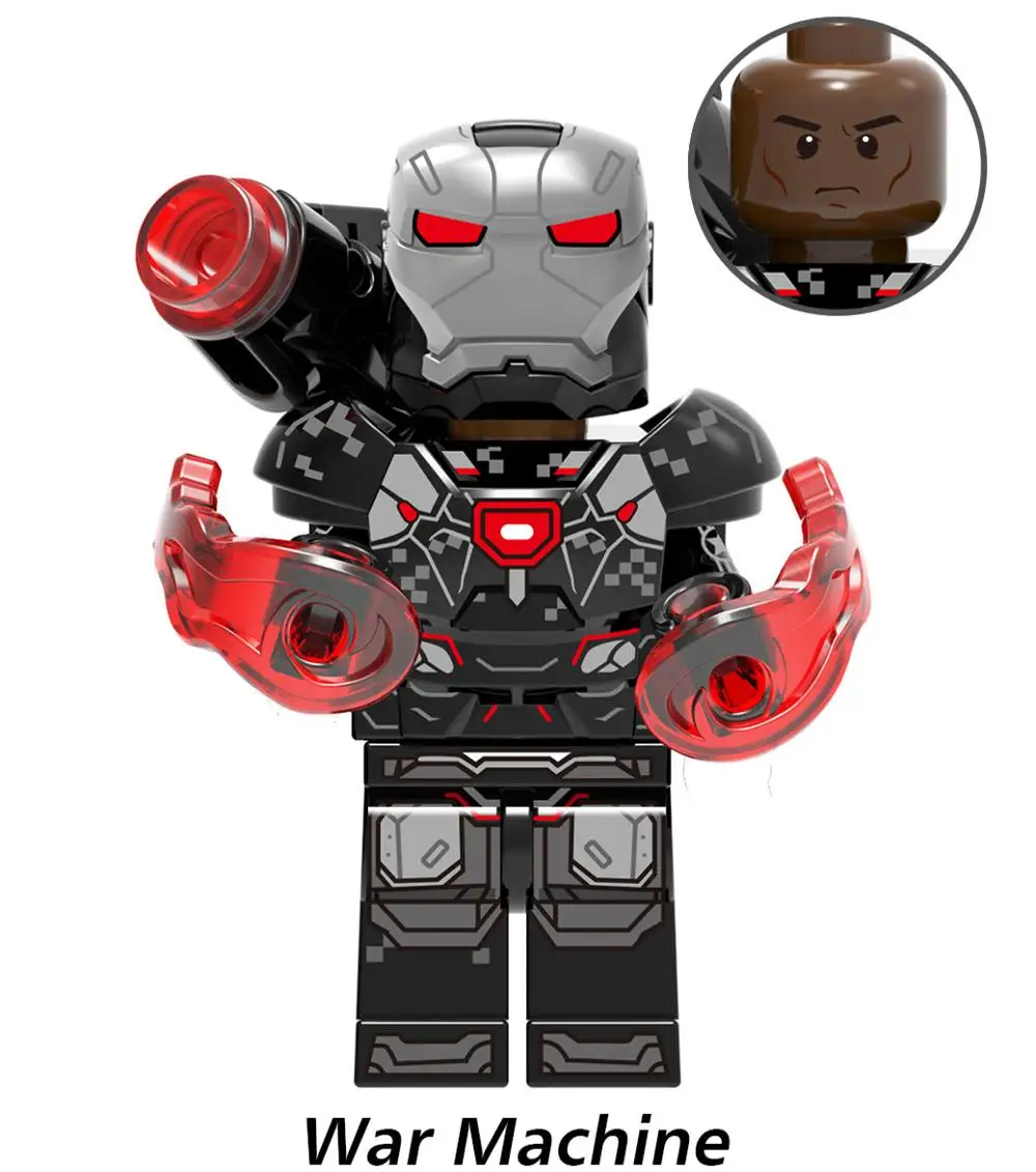 War Machine Супер Герои Мстители танос Коллекционная фигурка Звездный ястреб супергигантский Ayo Vision Okoye Kraglin строительные блоки наборы модели кирпичные игрушки - Цвет: War Machine