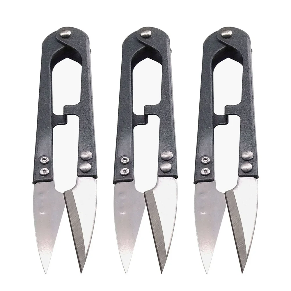 3Pcs/Lot Cutting Sewing Scissors shears Cross Stitch Embroidery Tailor's scissors fabric Supplies Tailoring Dressmaking Crafting - Цвет: Черный