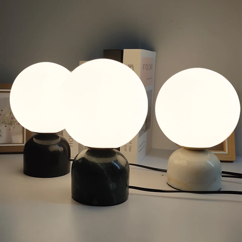 LED Design Stand Tisch Lampe Glas Schlaf Zimmer Lese Nacht Licht Beleuchtung 
