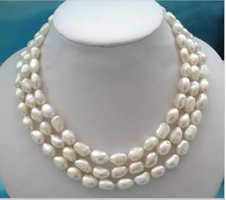 Ожерелье из черно белого барочного жемчуга 17 19 дюймов 8 9 мм|necklace necklace|necklace whitenecklace