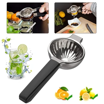 

7.5cm Lemon Squeezer Portable Blender 304 Stainless Steel Fruit Juicer Lemon Orange Lime Manual Juicers Maker Kitchen Gadgets
