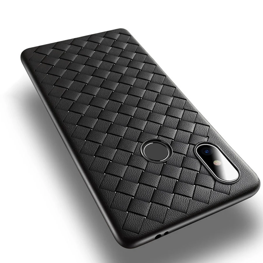 Роскошный Плетеный чехол для iPhone 11 Pro Max Xs X XR 7 8 Plus Xiaomi Mi 9 SE A3 Redmi Note 6 мягкие
