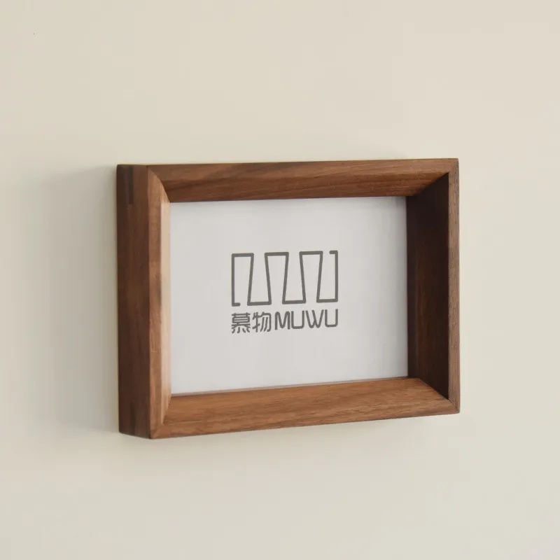 Solid wood photo frame 6 inch desktop puzzle photo frame high end wall