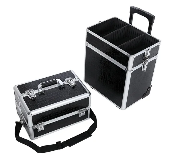 

Trolley Cosmetic Case Profession Cosmetic Case Multilayer Air Box Vintage Aluminum Alloy Makeup Box Cosmetic Box Large Size