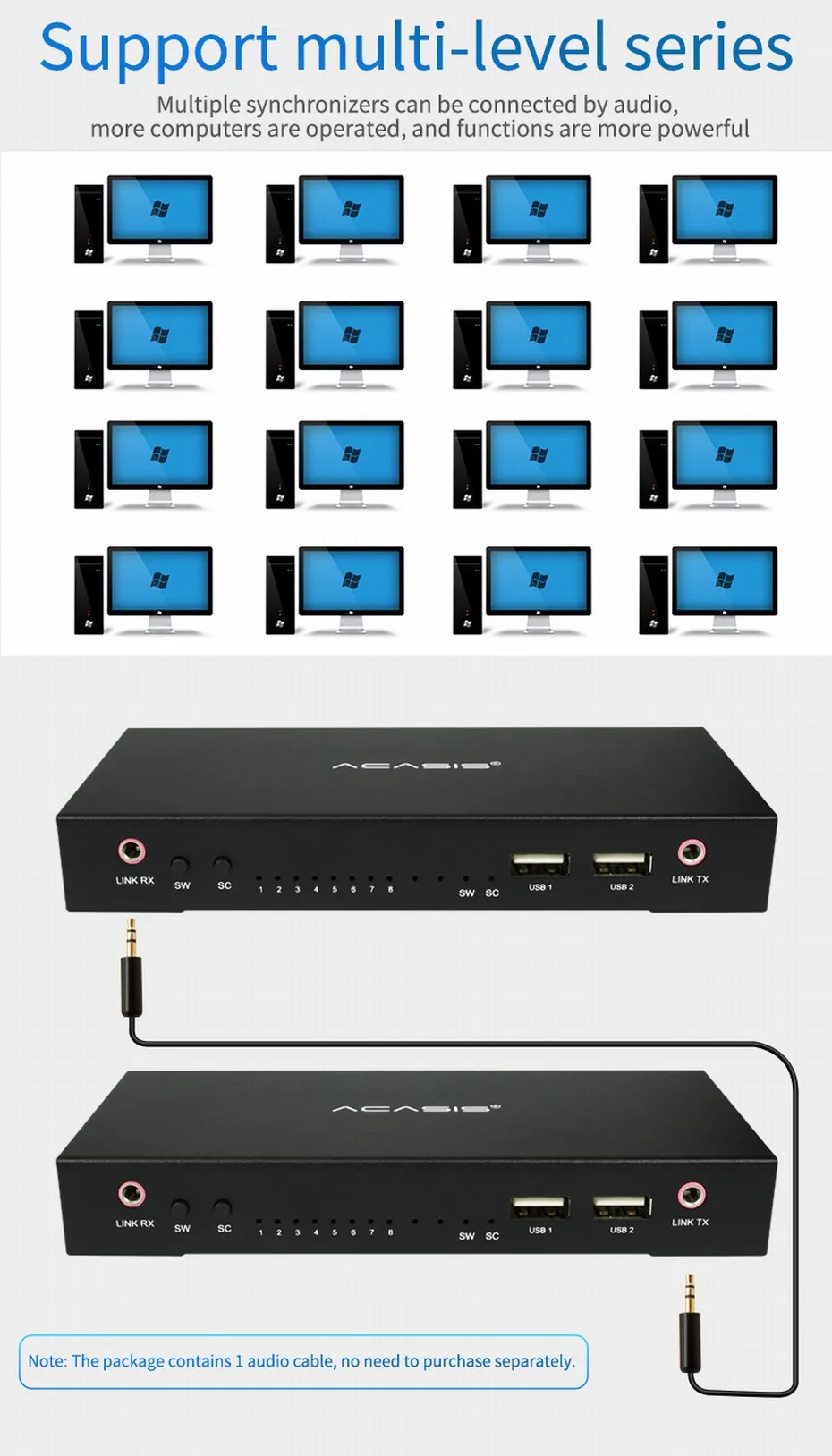 KVM Переключатель Селектор 8 шт. Share 1 устройство 2 порта USB обмен для клавиатуры монитор клавиатура mous Share 2 USB устройства