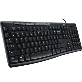 

Logitech K200 Wired Keyboard Ultra-thin Multimedia Business Office Game USB Desktop Computer Notebook