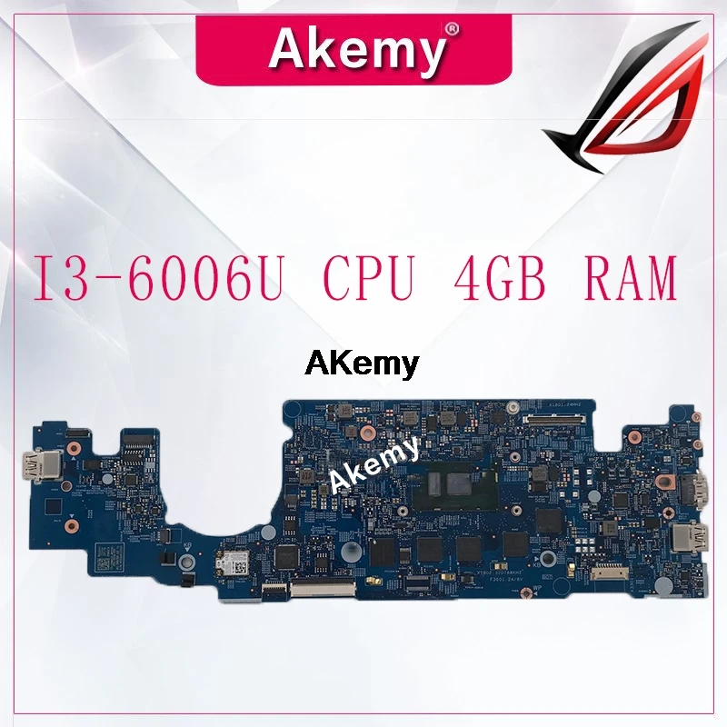 

Laptop Motherboard FOR DELL Chromebook 3380 Laptop Motherboard W/ I3-6006U CPU 4GB RAM GCRGF 0GCRGF CN-0GCRGF 16811-1