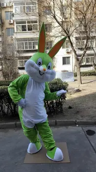 

Green Rabbit Mascot Costume Suit Cosplay Party Game Dress Outfit Halloween Adult Gift Factory Wholesale + Free Postage