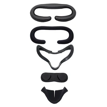 

5pcs Replacement Parts Soft Durable VR Lens Cover Set Facial Interface Bracket Anti Leakage Practical Nose Pad For Oculus Quest