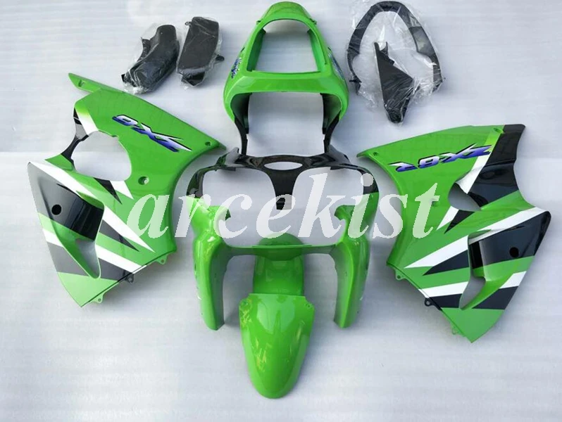 4 бесплатные подарки ABS Обтекатели комплект подходит для kawasaki ZZR600 2005 2006 2007 2008 05 06 07 08 набор кузова зеленый черный крутой