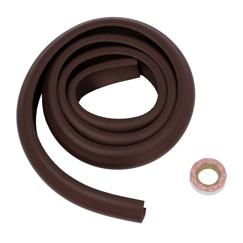 Table Desk Edge Corner Cushion Bumper Baby Kid Safety Guard Protector Dark Brown