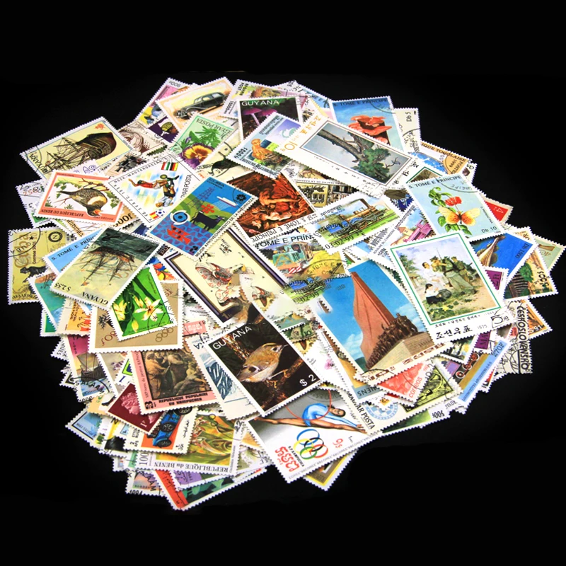 Lots 1000 Europe Asia Africa America Ocean Original Stamps World Postage Stamp with Postmark Good Condition Collection No Repeat crafting rubber stamps