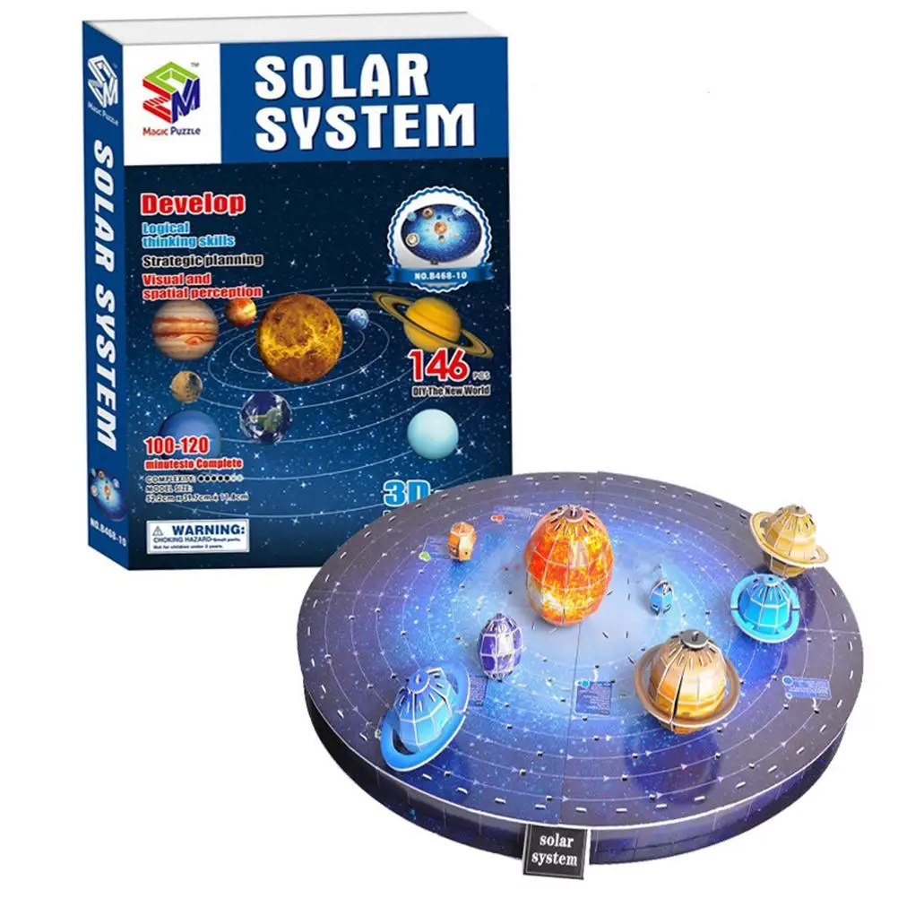Puzzle 3d De Huit Planètes En Trois Dimensions Pour Enfants Et Adultes,  Jouet Éducatif, Stimule Le Cerveau, Système Solaire, Satellite - Énigmes -  AliExpress