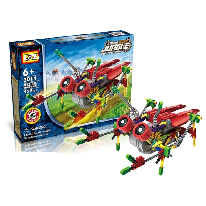 Конструктор-робот Цикада работает от батареек 122 детали | Игрушки и хобби