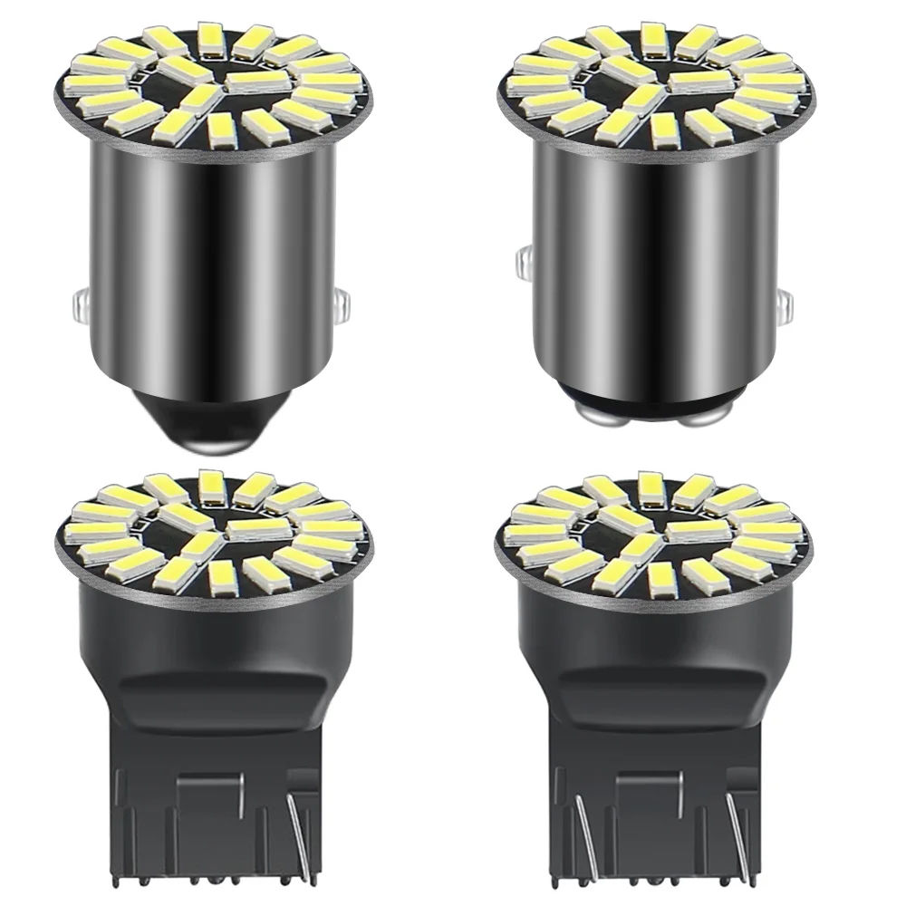 100 шт. 1156 BA15S 1157 BAY15D 3156 3157 7440 7443 4014 19SMD интерьера автомобиля светильник парковки заднего вида фонарь стоп-сигнала 12В оптом