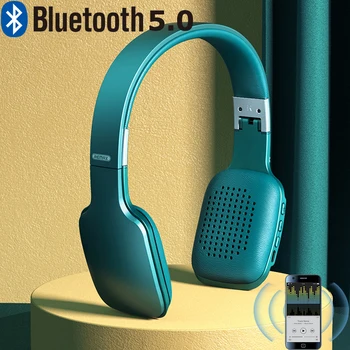 

Wireless Bluetooth 5.0 Headphone Folding Music Sports Headphones Adjustable Headset with Mic Smart Power Saving Earphone