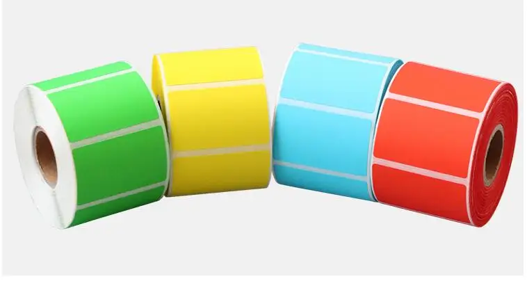 

Single row Adhesive Thermal Label Sticker Paper Supermarket Price tag Blank Label Direct Print Stickers 60x30mm/70x40mm/90x50mm
