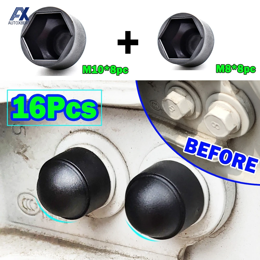 Universal Screw Protection Cap Cover Bolt Nuts M8 M10 Car Door Screw Cap Nuts Protection Door Lock Hinge Hook Lock car interior accessories car door lock cover car exterior accessories car door cover