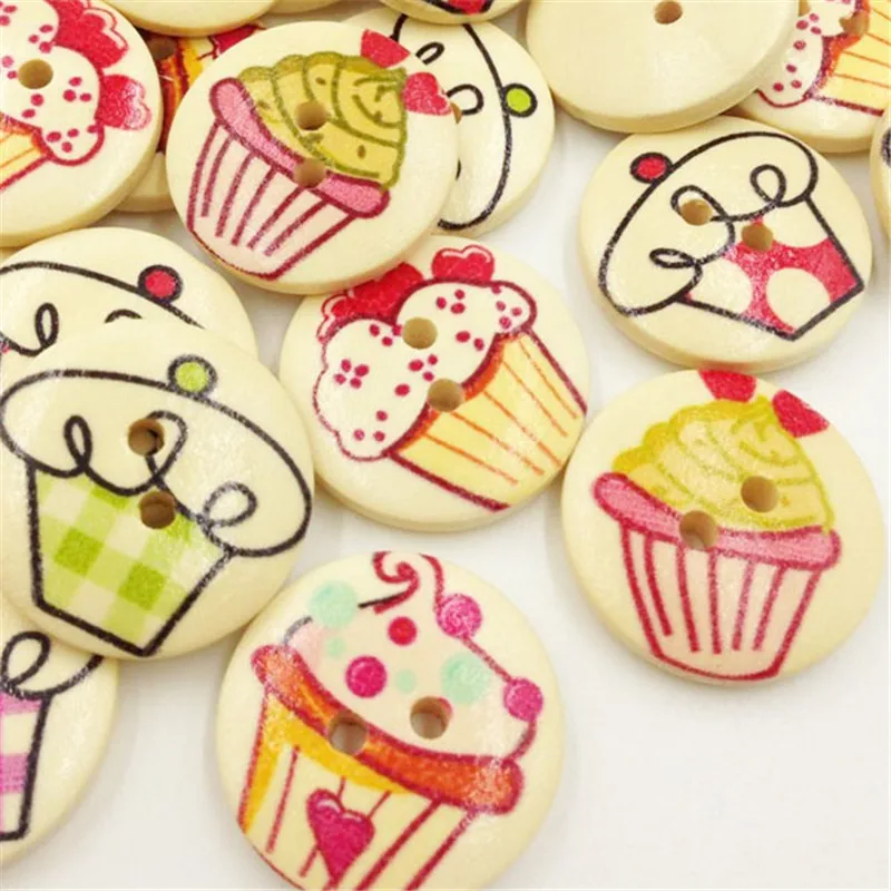 50 шт. деревянные пуговицы с 2 отверстиями|wooden buttons|wooden buttons 20mmbuttons 20mm |