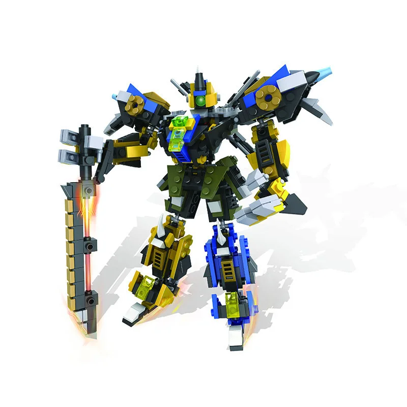 

HSANHE Sacred Armed 4-in-1-Sacred Union Children Transformation Fit Assembled Building Blocks Toy 6225