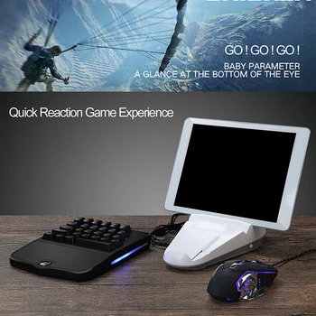 

One Handed USB Mechanical 28 Keys Laptops Home Keypad Office Wired Ergonomic LED Backlight Keyboard Portable Universal