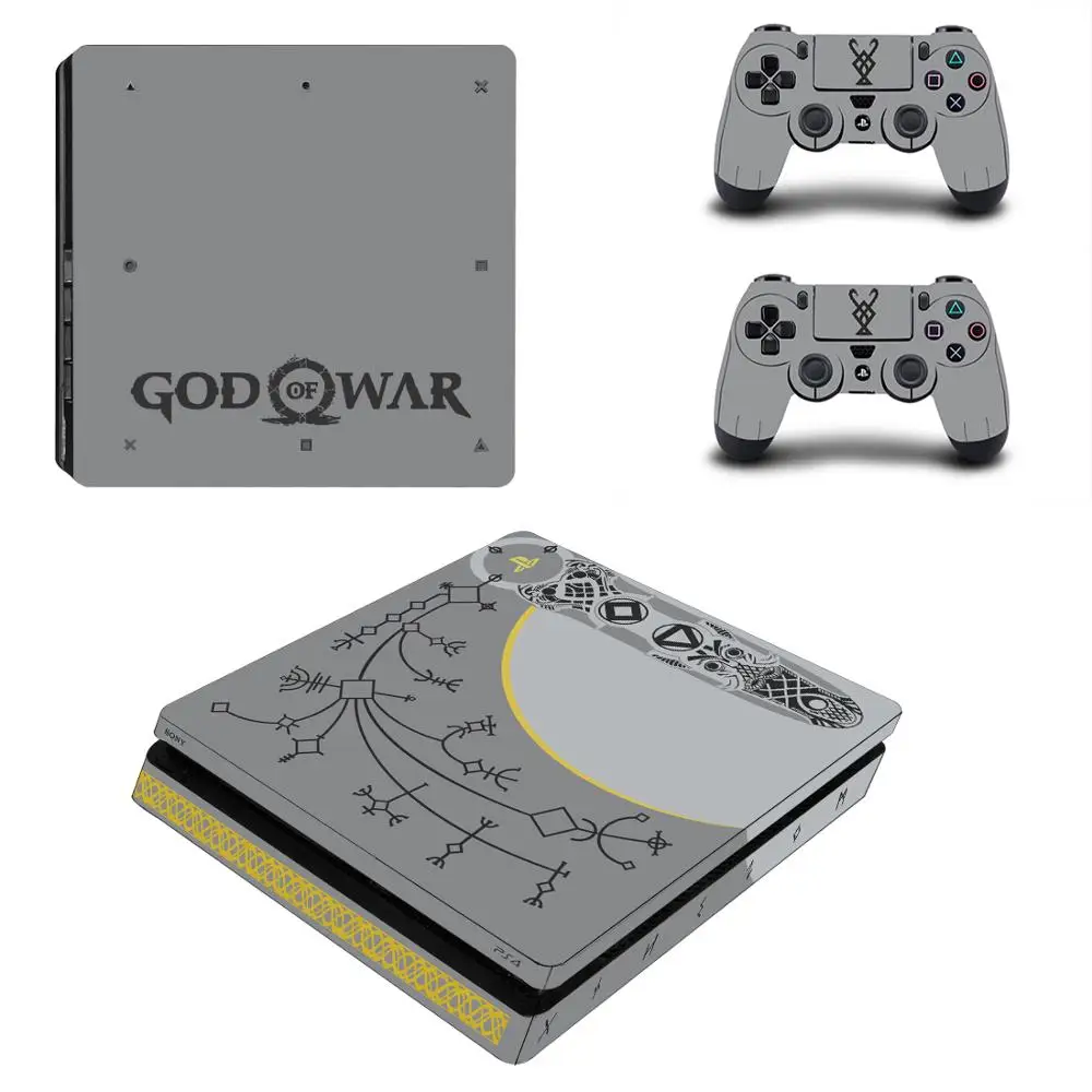Полностью закрывающие лицевые панели Game God of War наклейка для PS4 Slim Skin Виниловая
