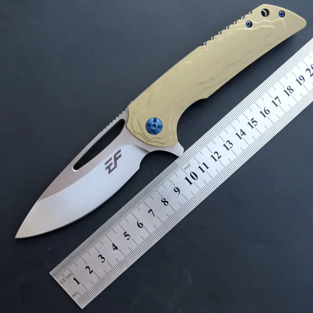 S Складной нож EF928 D2 лезвие+ G10 ручка Походный карманный нож кухонная утварь охотничий домкрат нож открытый портативный EDC инструмент - Цвет: S