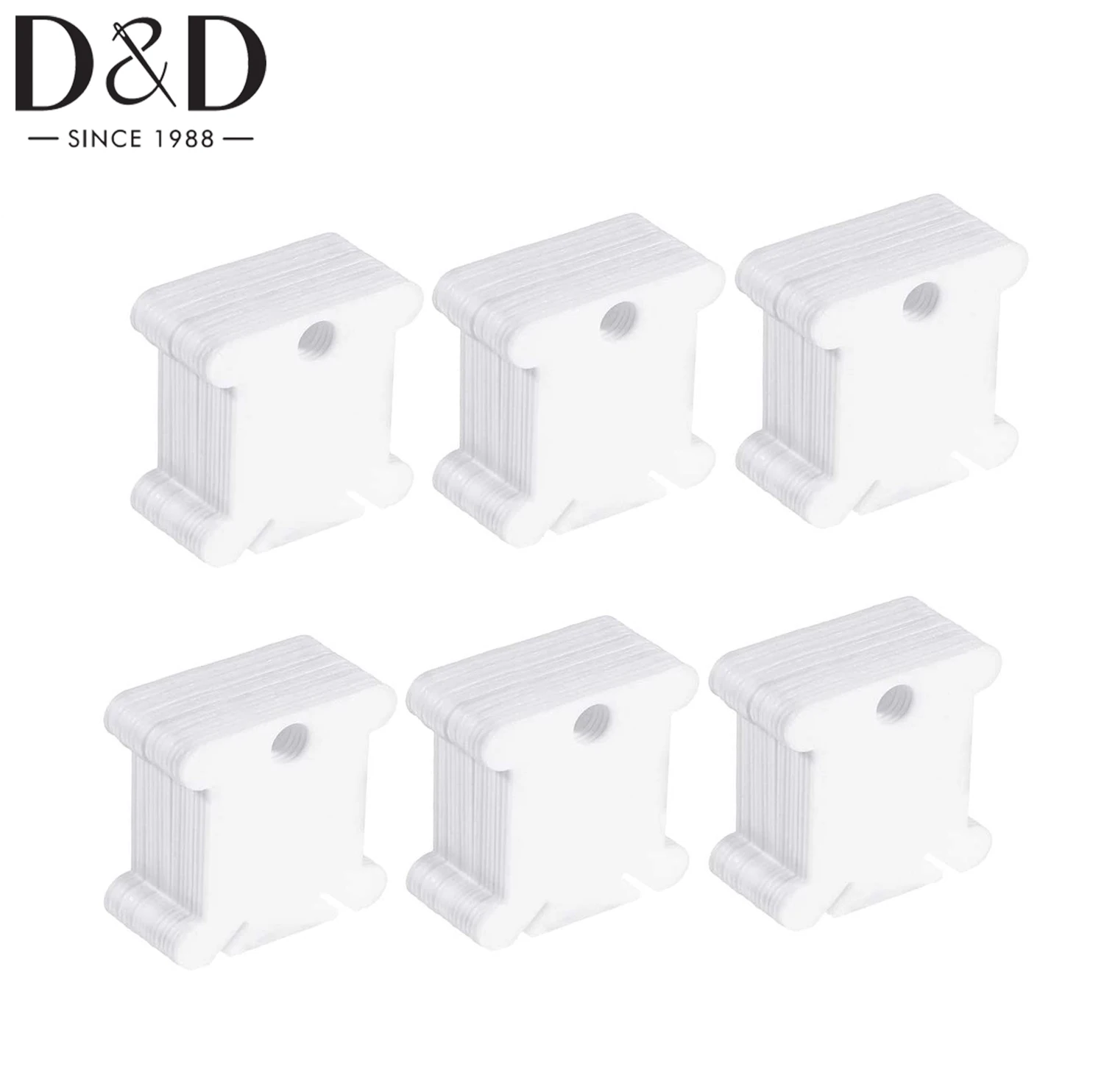 

D&D 30/60/120pcs Plastic Floss Bobbins Sewing Thread Organizer Holder Embroidery Floss Card DIY Craft Cross Stitch Tools
