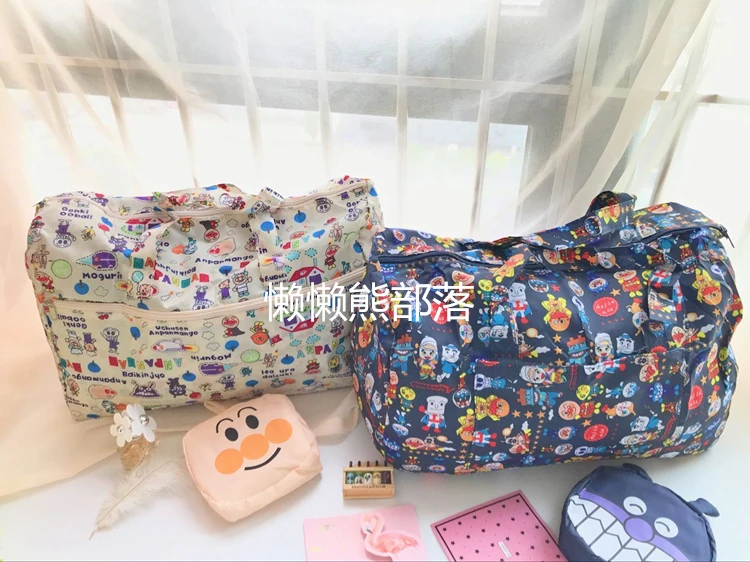 1 шт. 40 см Anpanman Мода Аниме портативная дорожная сумка многоразовые сумки-тоут складные сумки для хранения багажа Новые