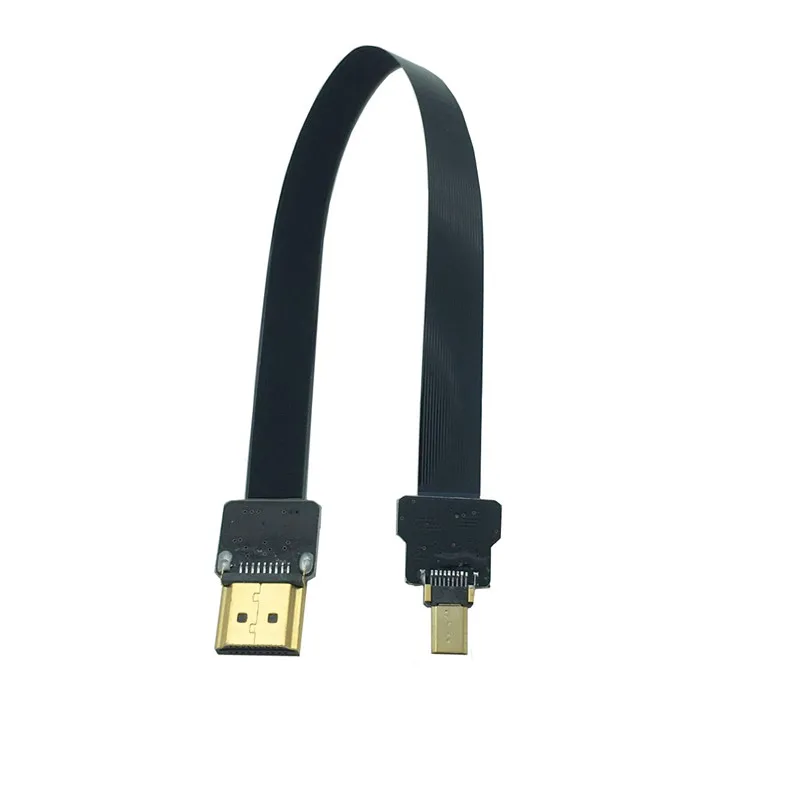 FPV HDMI адаптер Micro HDMI 5 см-100 см лента гибкой печатной платы плоский кабель HDMI шаг 20pin для аэрофотосъемка