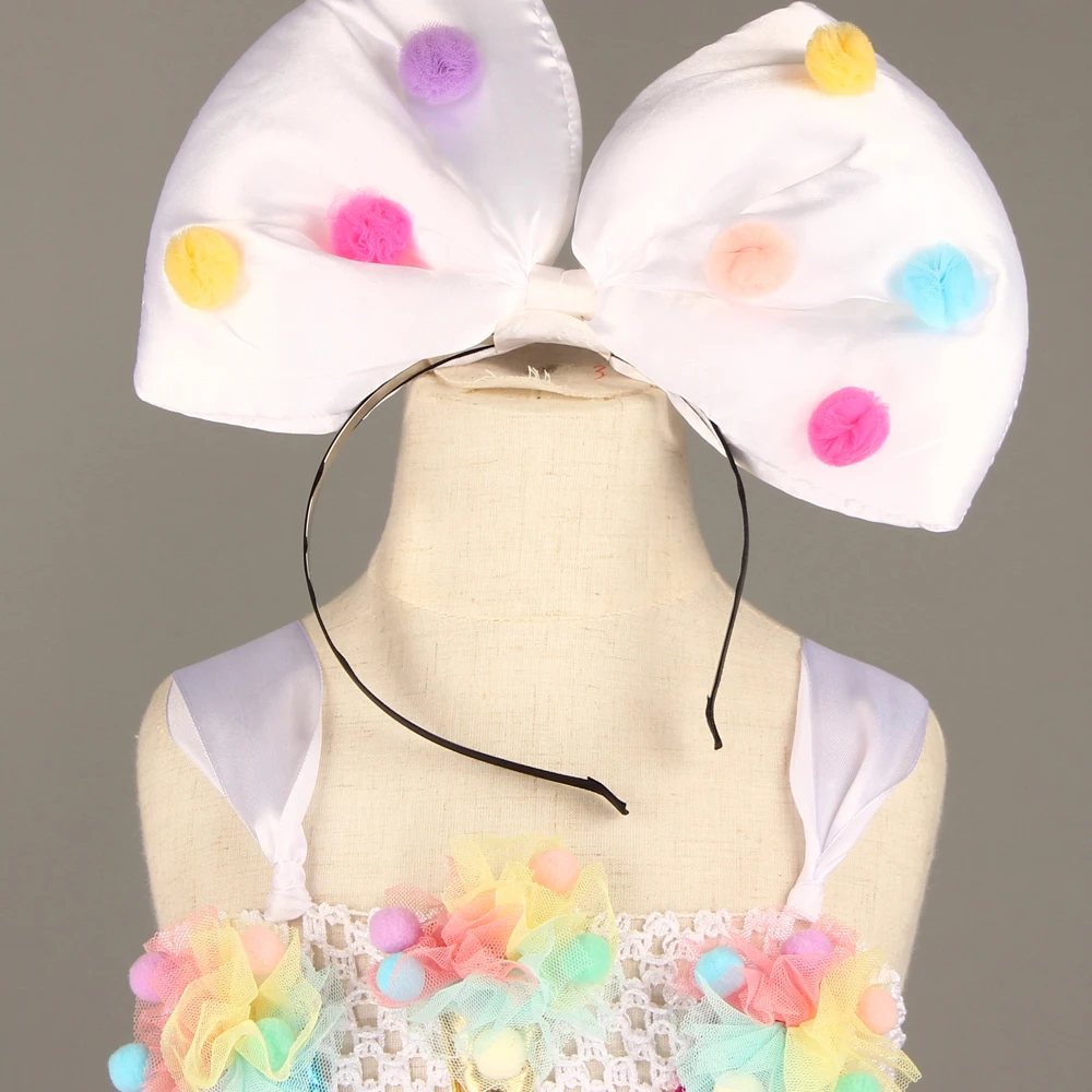 Girls tutu Dress with Headband Christmas Party Candy Girls Kids Ice Cream  Tutu Dress Princess Costume (13)