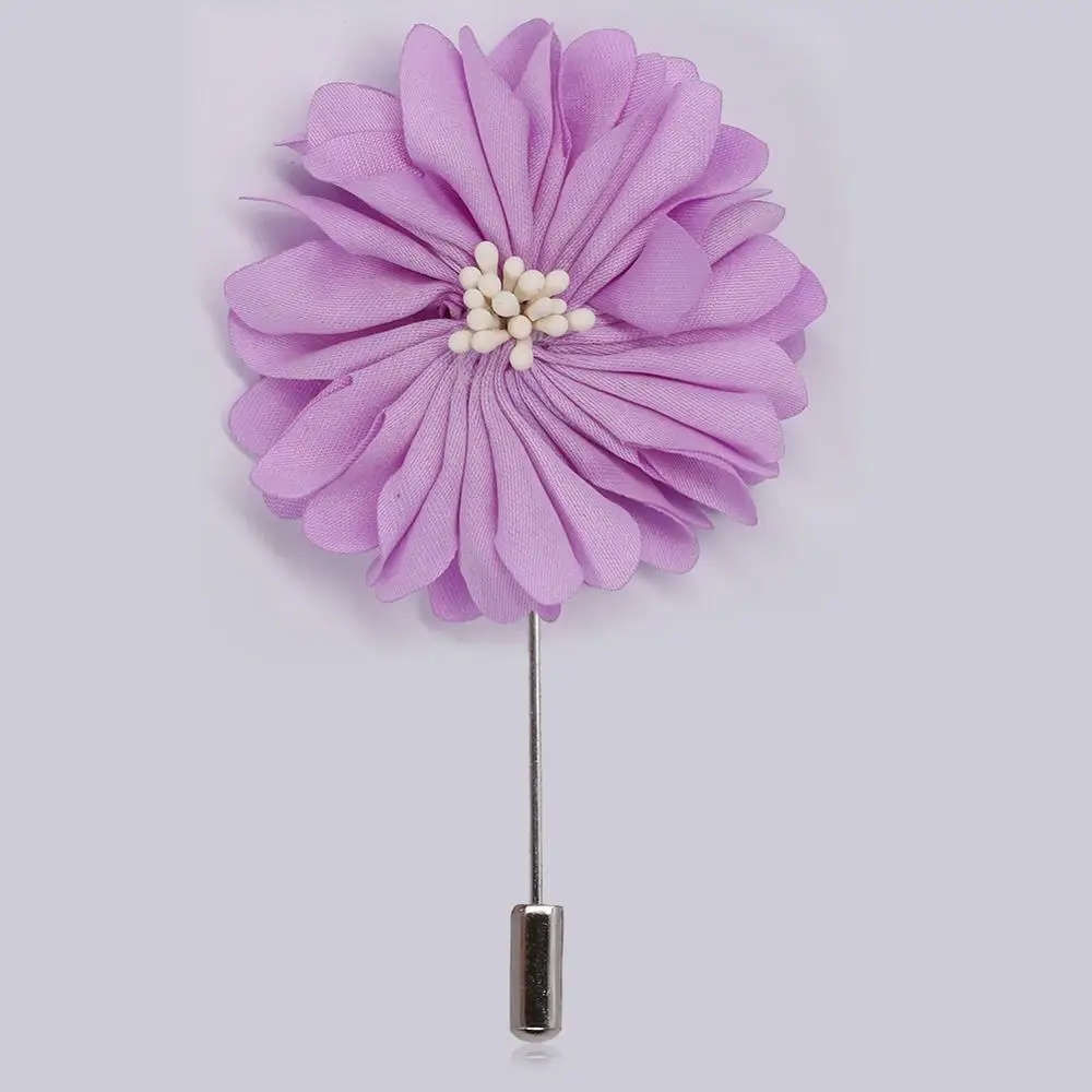 light purple 8 шт./лот, бутоньерка для жениха, атласный цветок розы, корсаж, Свадебная вечеринка, выпускной, церемония, цветок, мужской костюм, брошь на лацкане, цветок, XH201 - Цвет: light purple