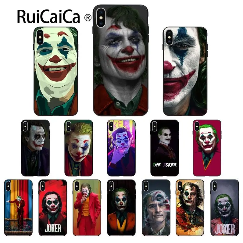 Ruicaica DC Joker ТПУ Мягкий силиконовый чехол для телефона чехол для iPhone X XS MAX 6 6S 7 7plus 8 8Plus 5 5S XR 11 11pro max