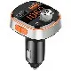 Bluetooth 5,0 автомобильный fm-передатчик модулятор Handsfree Kit TF USB зарядное устройство u-диск музыка AUX аудио mp3-плеер с атмосферными огнями - Название цвета: Car Charger